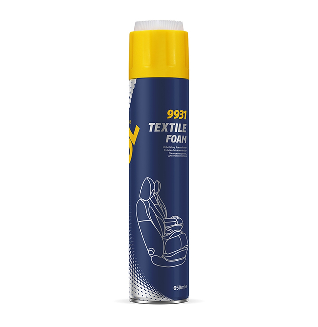 MANNOL TEXTILE FOAM - pěna na čištění čalounění a tkanin 650ML (9931) (24)