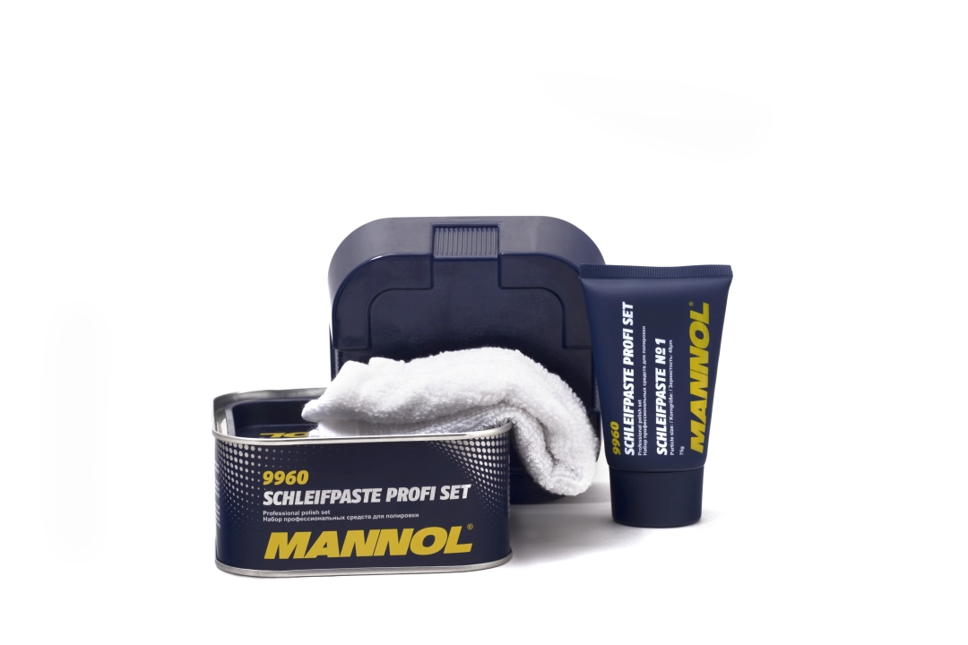 MANNOL SCHLEIFPASTE PROFI 400G - sada na leštění laku (9960) (24)