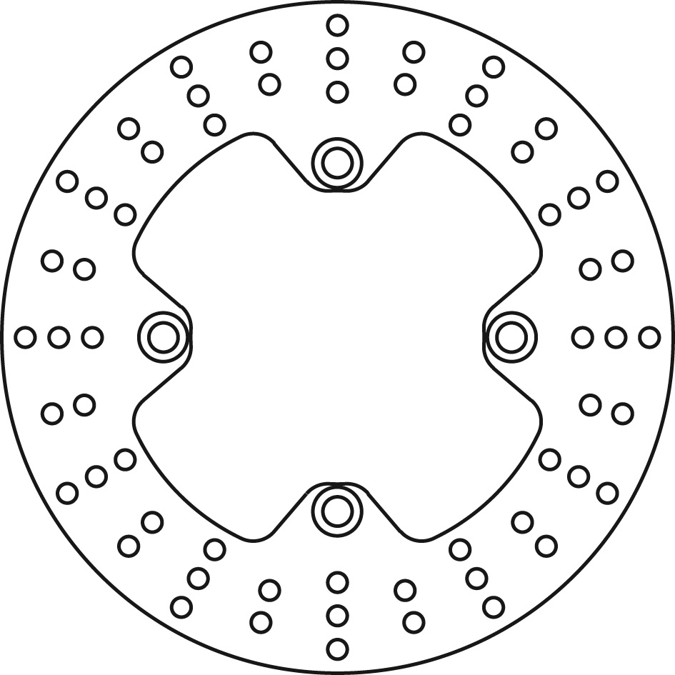 Brake disc TRW LUCAS REARMST240