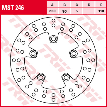 TRW ZF brzdový kotouč zadní SUZUKI GSXR 600 / 750 96-18, SV 650 03-10, GSXR 1000 01-16, SV 1000 03-08, TL 1000 97-01