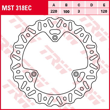 TRW ZF přední brzdový kotouč YAMAHA YZ 80 / 85 93-16, SUZUKI RM 85 05-16 (TRW ZF přední brzdový kotouč YAMAHA YZ 80 / 85 93-16, SUZUKI RM 85 05-16)