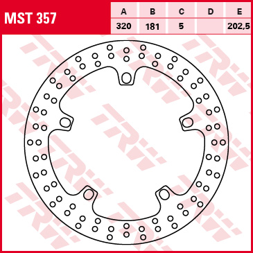 TRW ZF přední brzdový kotouč BMW F 800 GT 13-, S 1000 / R / RR / XR 09-, R 1100 S 99-05, R 1150 R / RS / RT 00-06, K 1200 LT / GT / S 99-09, K 1300 GT / R / S 09-15, K 1600 GT / GTL 11-