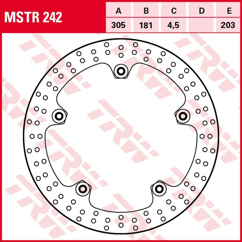TRW ZF přední brzdový kotouč BMW F 750GS/850GS 18-, R 1200GS/ADV 13-18, R 1250GS/ADV 19-, (305X181X5mm)
