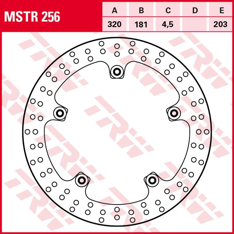 Brake disc TRW LUCAS front MSTR256