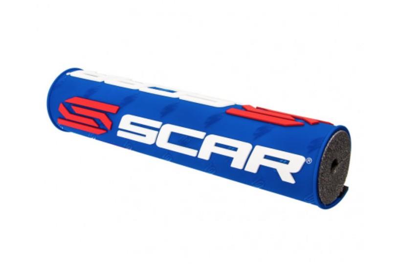Levně SCAR závodní houba na řídítka (hrazdu) (250mm) barva světle modrá s logem SCAR (SCAR závodní houba na řídítka (hrazdu) (250mm) barva světle modrá s)