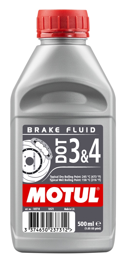 MOTUL brzdová kapalina doT3 a doT4 0,5L (syntetický) (MOTUL brzdová kapalina doT3 a doT4 0,5L (syntetický))