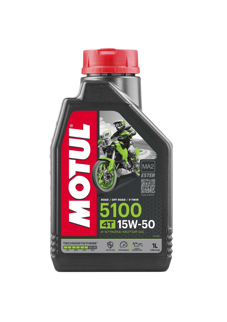 MOTUL motorový olej 5100 4T ESTER 15W50 1L (MOTUL motorový olej 5100 4T ESTER 15W50 1L)