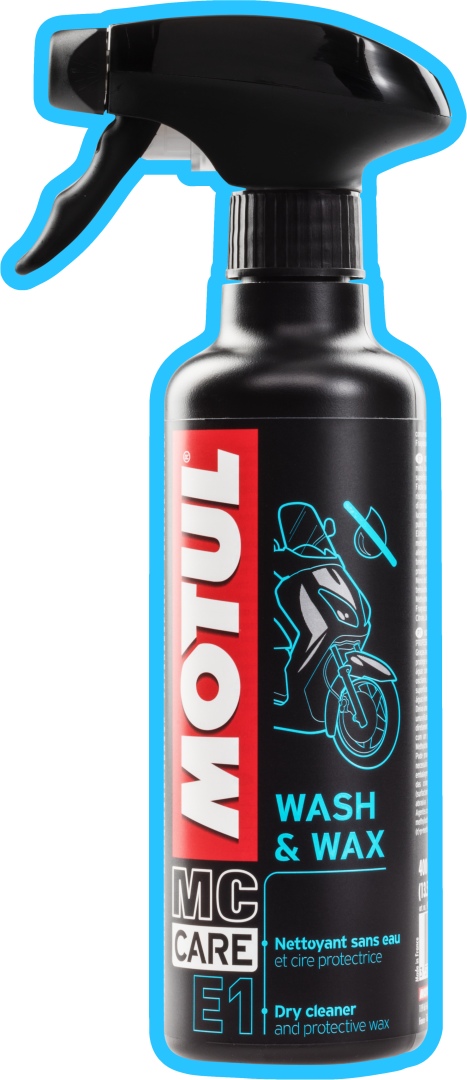 MOTUL E1 WASH WAX 400ML prostředek čištění a ochrana (rozprašovač)