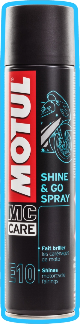 MOTUL E10 SHINE AND GO sprej 0,4L (čištění a ochrana laku)