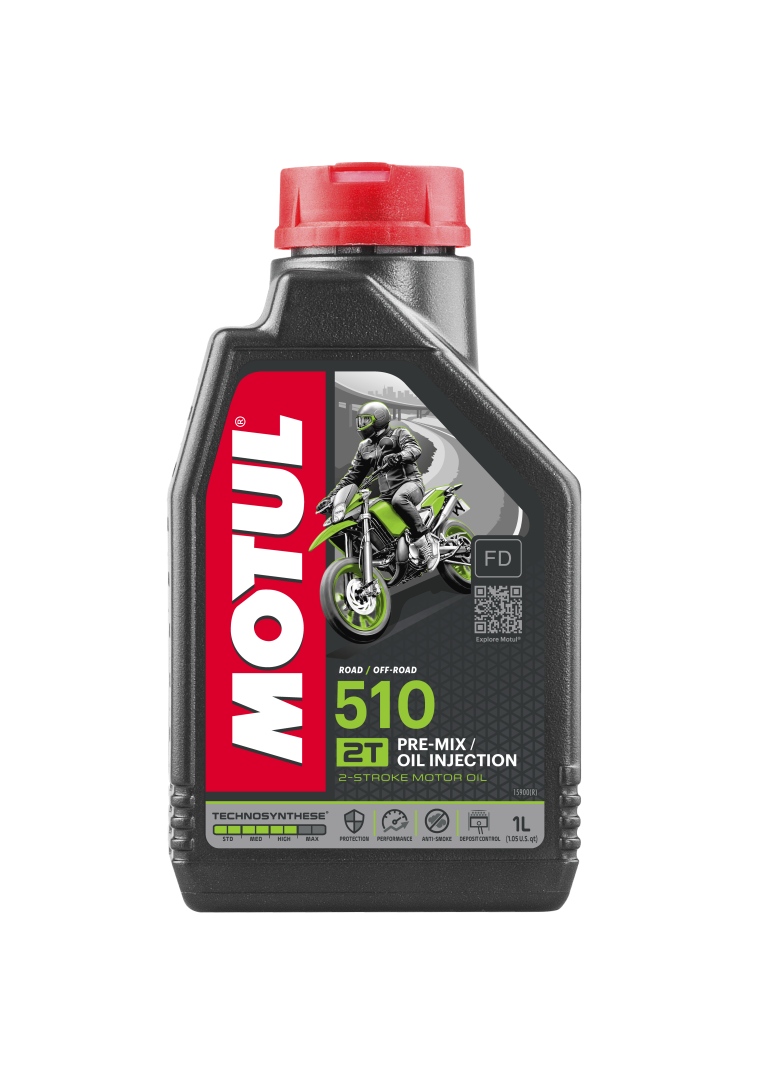 MOTUL motorový olej 510 2T 1L ROAD/OFF ROAD (polosyntetický) (MOTUL motorový olej 510 2T 1L ROAD/OFF ROAD (polosyntetický))