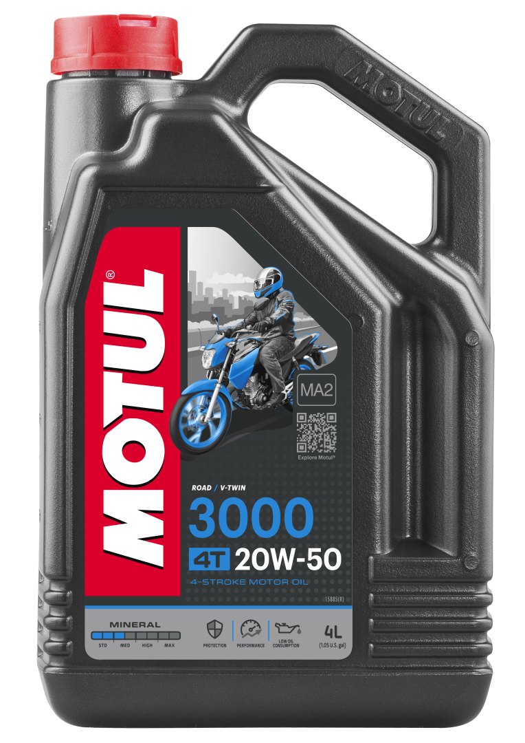 MOTUL motorový olej 3000 4T 20W50 4L (minerální) (MOTUL motorový olej 3000 4T 20W50 4L (minerální))