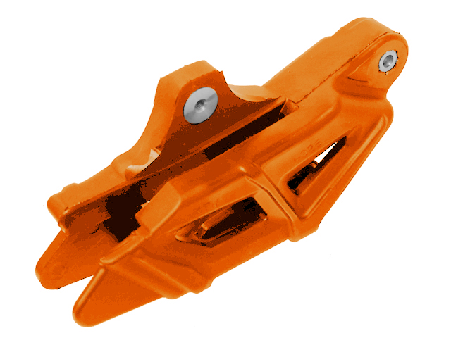 PSYCHIC vodítko řetězu KTM SX/SXF 11-22, EXC/EXCF 11-23 barva oranžová (KT04028127) (PSYCHIC vodítko řetězu KTM SX/SXF 11-22, EXC/EXCF 11-23 barva)