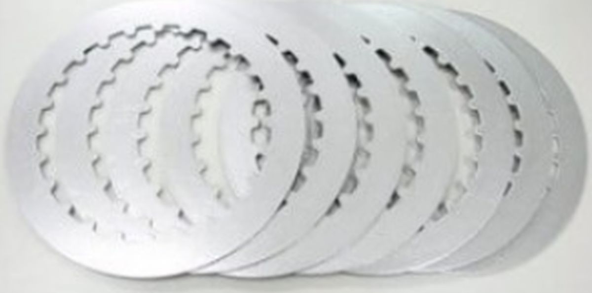 PSYCHIC spojkové plechy KTM SXF250 06-12, EXCF250 07-16, KAWASAKI KDX200/220 95-06 (124,8X90,3X1,4X24T)-7X (PS072A)