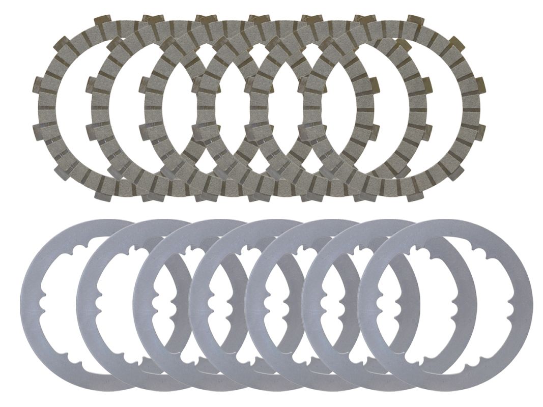 PSYCHIC spojkové kotouče a podložky (komplet) KTM SX 65 24-25, HUSQVARNA TC 65 24-25, GAS GAS MC 65 24-25 (EBS5594) (PSYCHIC spojkové kotouče a)