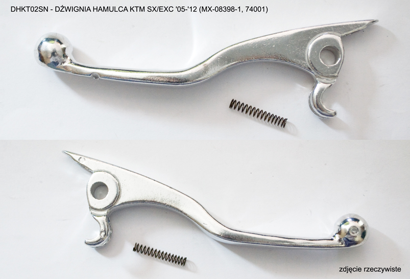 PSYCHIC brzdová páčka KTM SX/EXC 05-13 s pružinkou (MX-08398-1, 74001) (DHKT02SN) (PSYCHIC brzdová páčka KTM SX/EXC 05-13 s pružinkou (MX-08398-1,)