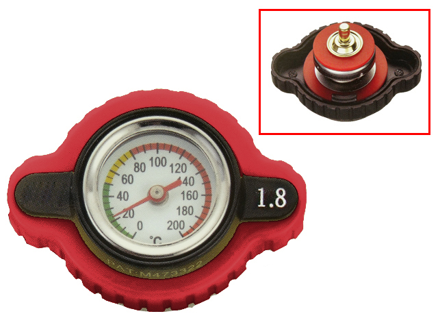 Radiator cap with temperature display PSYCHIC MX-10103RD