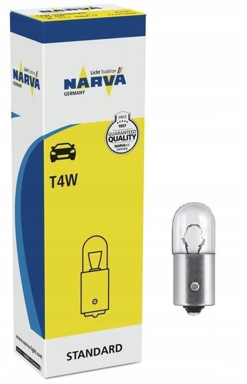 NARVA žárovka T4W 12 4W BA9S (POSTOJÓWKA - světlo stojací - pozice) (NARVA žárovka T4W 12 4W BA9S (POSTOJÓWKA - světlo stojací - pozice))