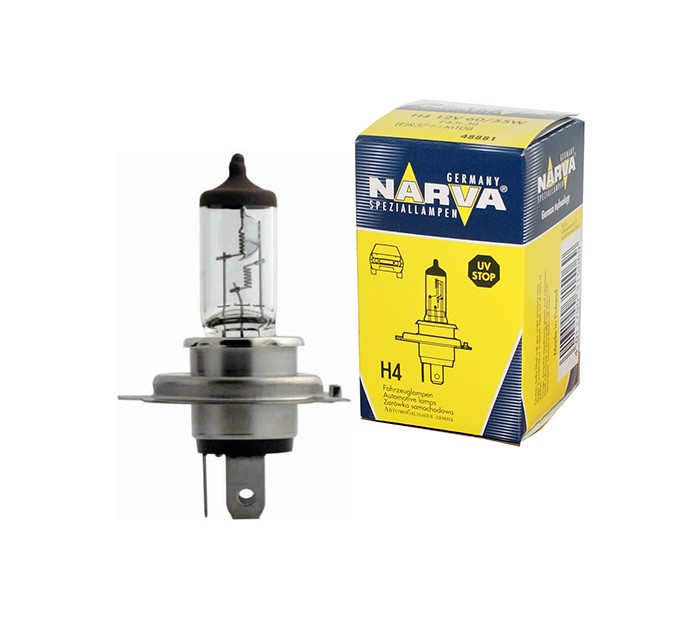 Levně NARVA žárovka halogen H4 12V 60/55W P43T (NARVA žárovka halogen H4 12V 60/55W P43T)