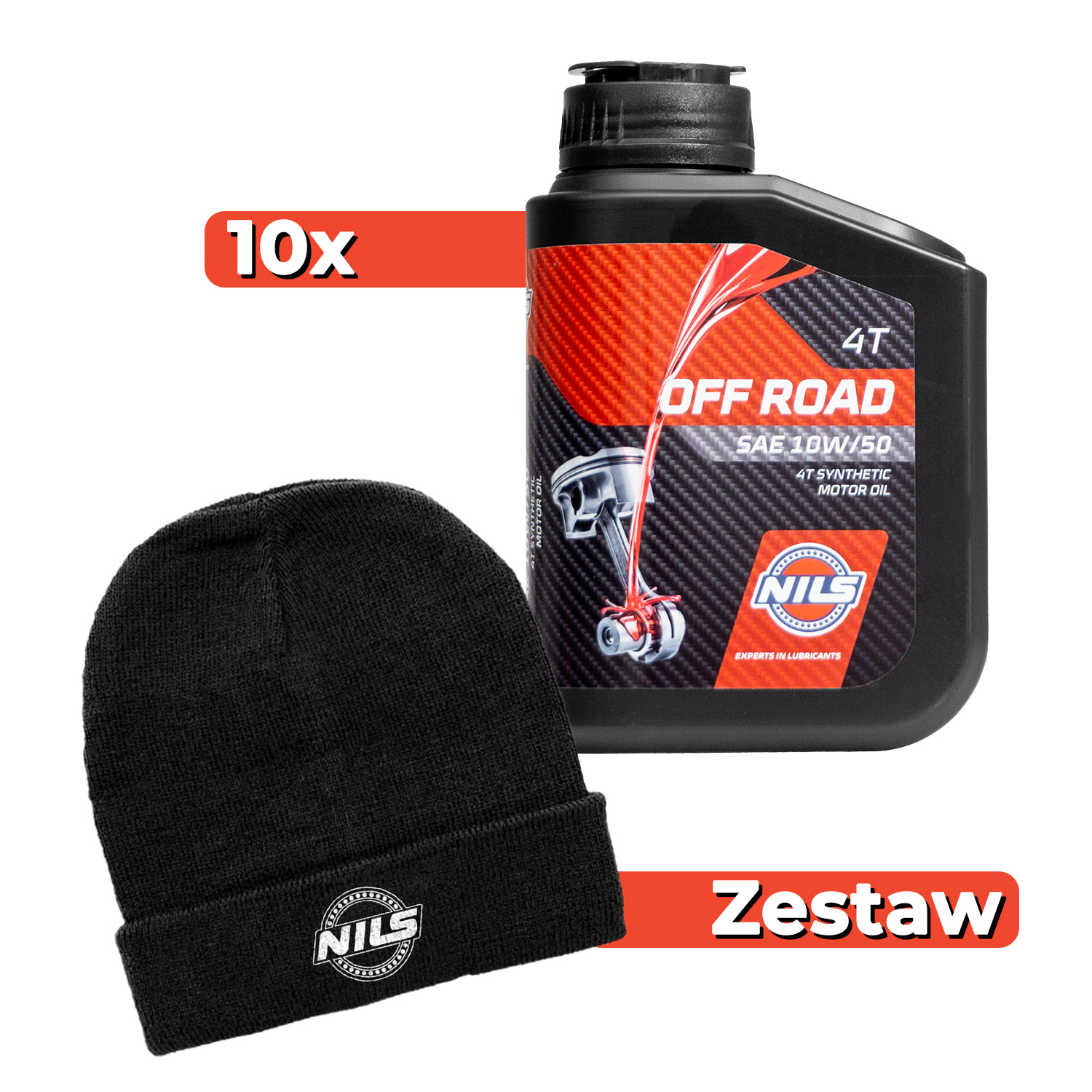NILS motorový olej 4T OFF ROAD SAE 10W50 100% syntetický 1L (AKC) ( )
