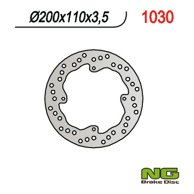 NG brzdový kotouč zadní KTM 85 SX 03-15 (200X110X3,5)(4X6,5mm) (NG brzdový kotouč zadní KTM 85 SX 03-15 (200X110X3,5)(4X6,5mm))