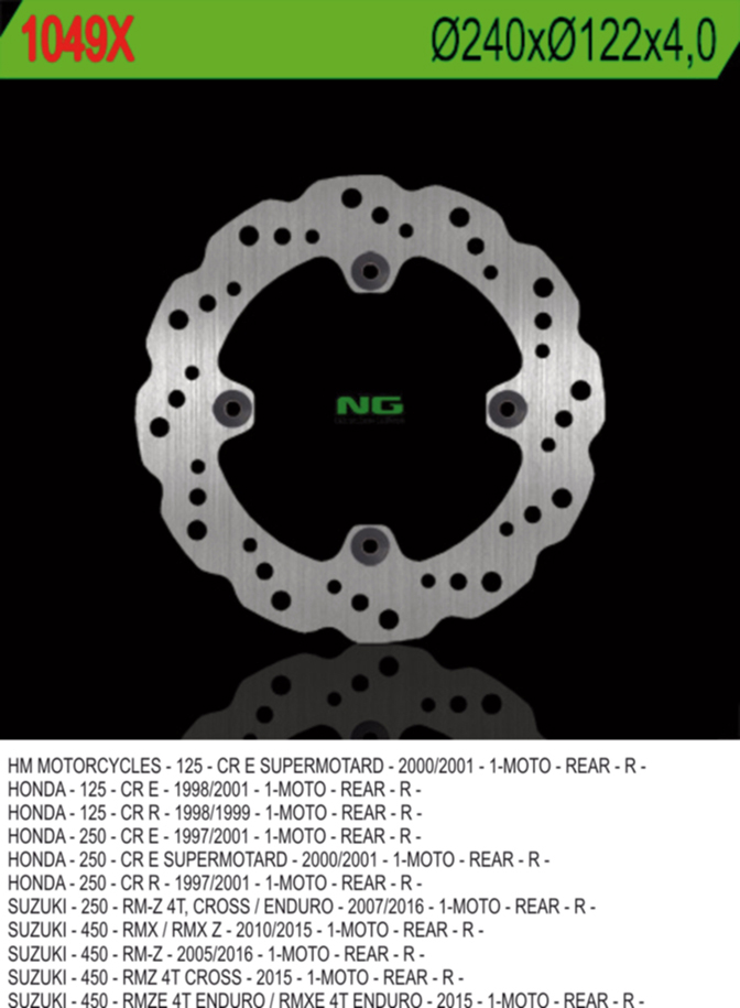 Brake disc NG brakes NG1049X