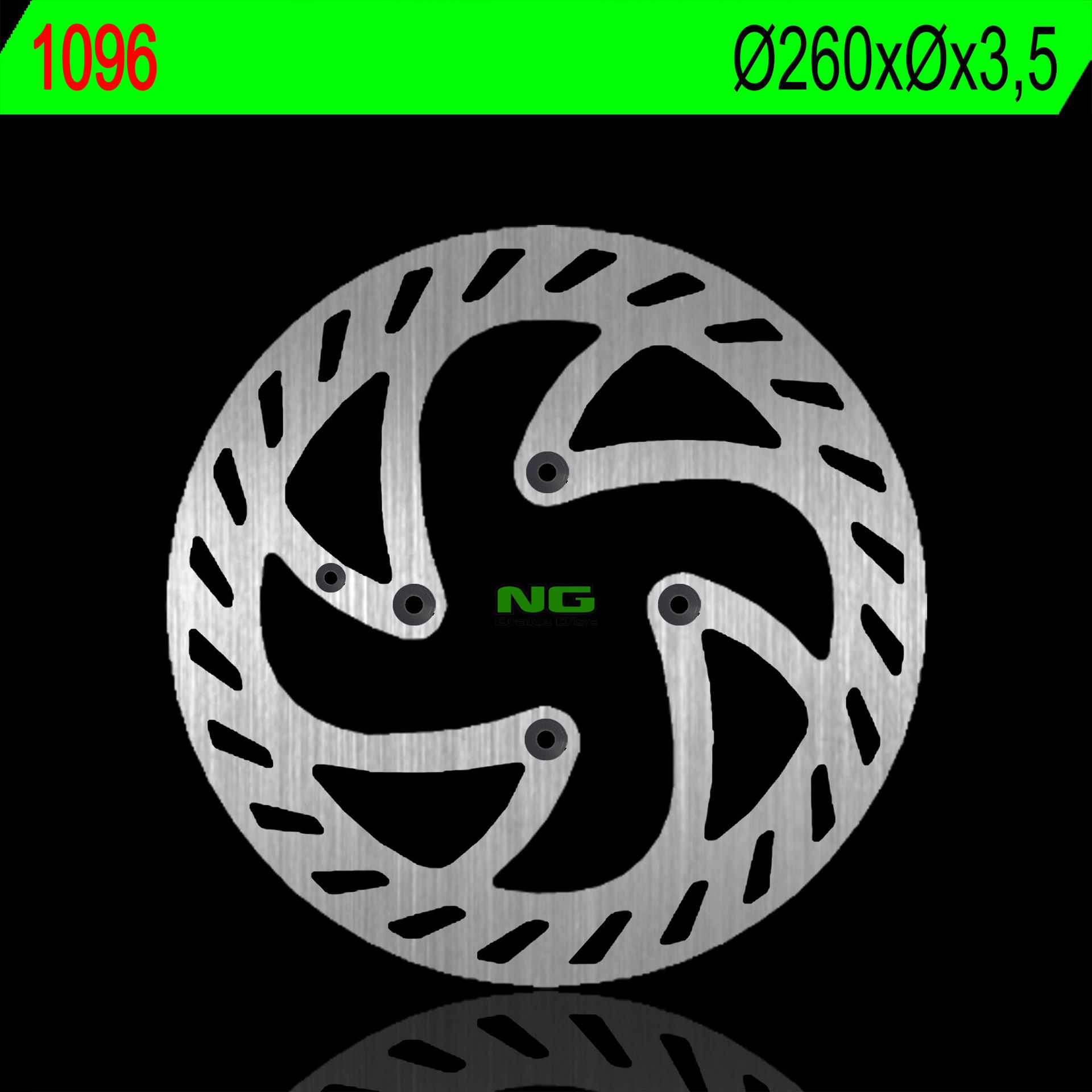 NG přední brzdový kotouč AJP 125/200/240 ENDURO (průměr 260mm (4X6,5mm)