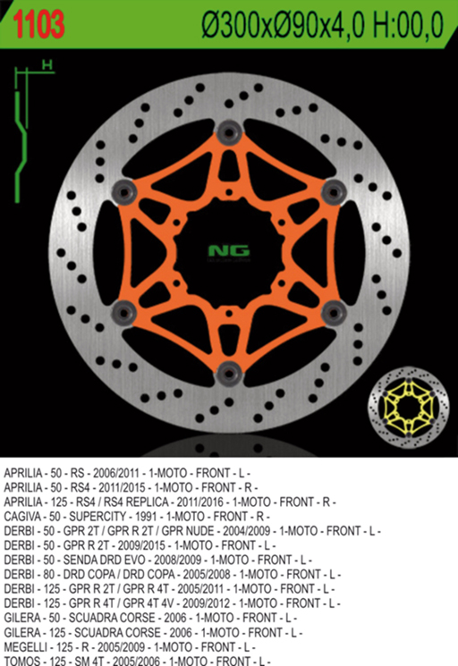 Brzdový kotouč NG Brakes NG1103