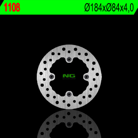 NG brzdový kotouč zadní KAWASAKI KX 80 84-99 (184X84X4) (4X6,5mm)