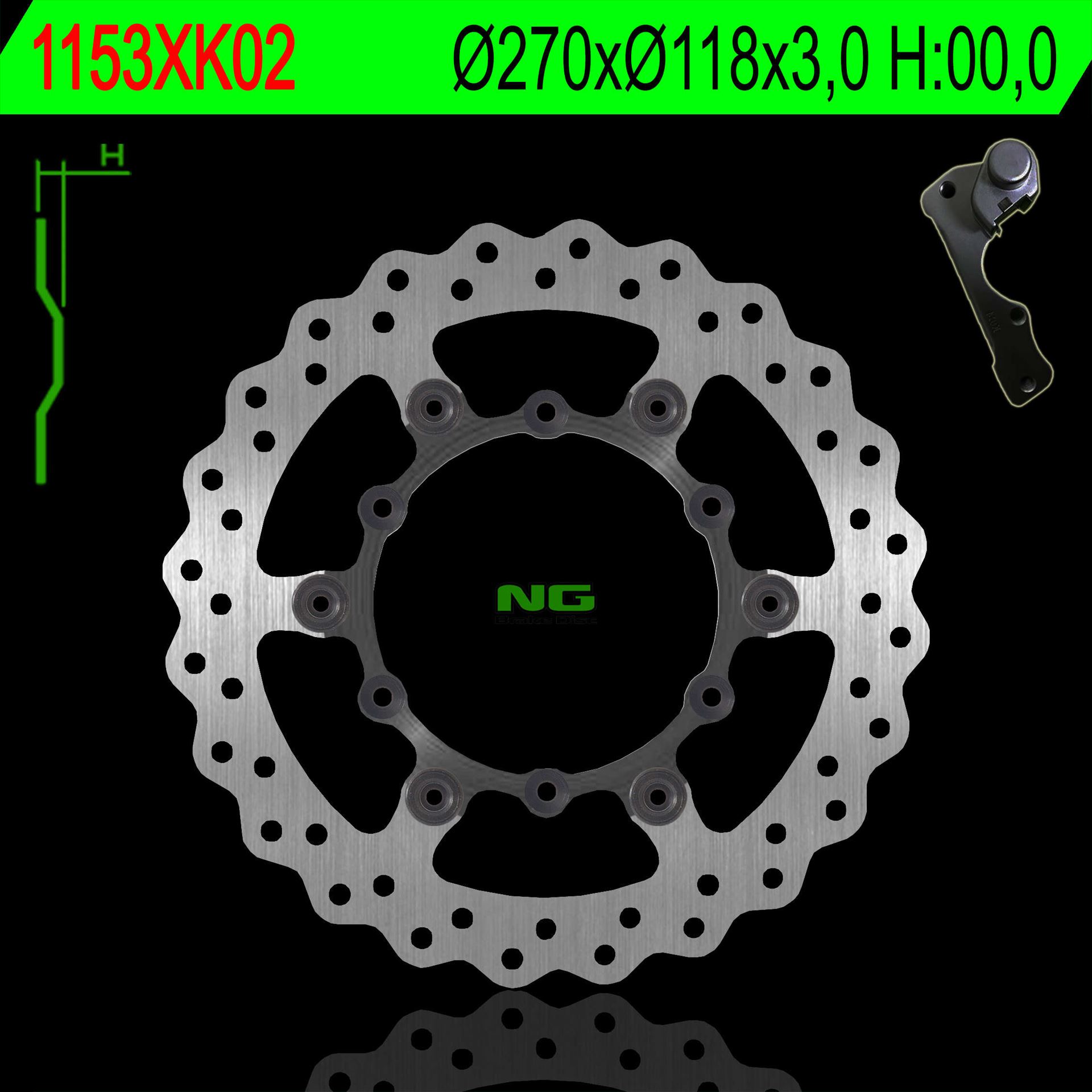 Brake discadapterem NG NG1153XK02