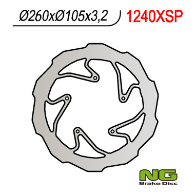 Brake disc NG brakes NG1240XSP