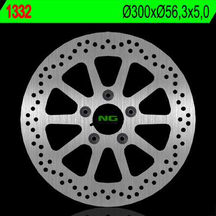 NG brzdový kotouč zadní HARLEY DAVIDSON V-ROD 1130/1250 06-15 (300X56,3X5) (5X10,5mm)