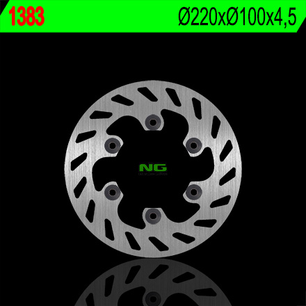 NG brzdový kotouč zadní KAWASAKI KLX 300 R 97-07 (220X100X4,5) (6X10,5mm)