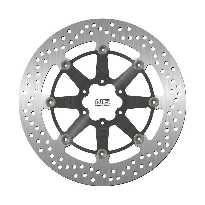 NG přední brzdový kotouč BMW HP4 1000 11-17, MOTO GUZZI AUDACE 1400 15-20,FORNIA 1400 13-20, ELdoRAdo 1400 15-20, MGX-21 1400 15-20 (320X64X5mm) (6X8,50mm) plovoucí (prostředek hliníkový)