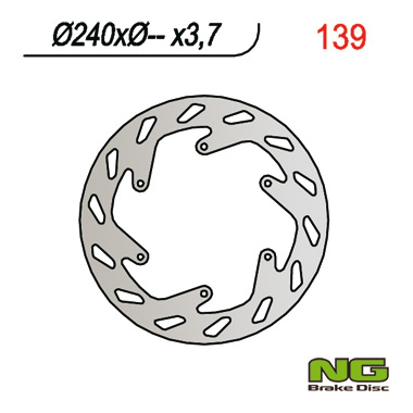 NG přední brzdový kotouč KTM GS/EGS/LC4 (240X-X3,7)