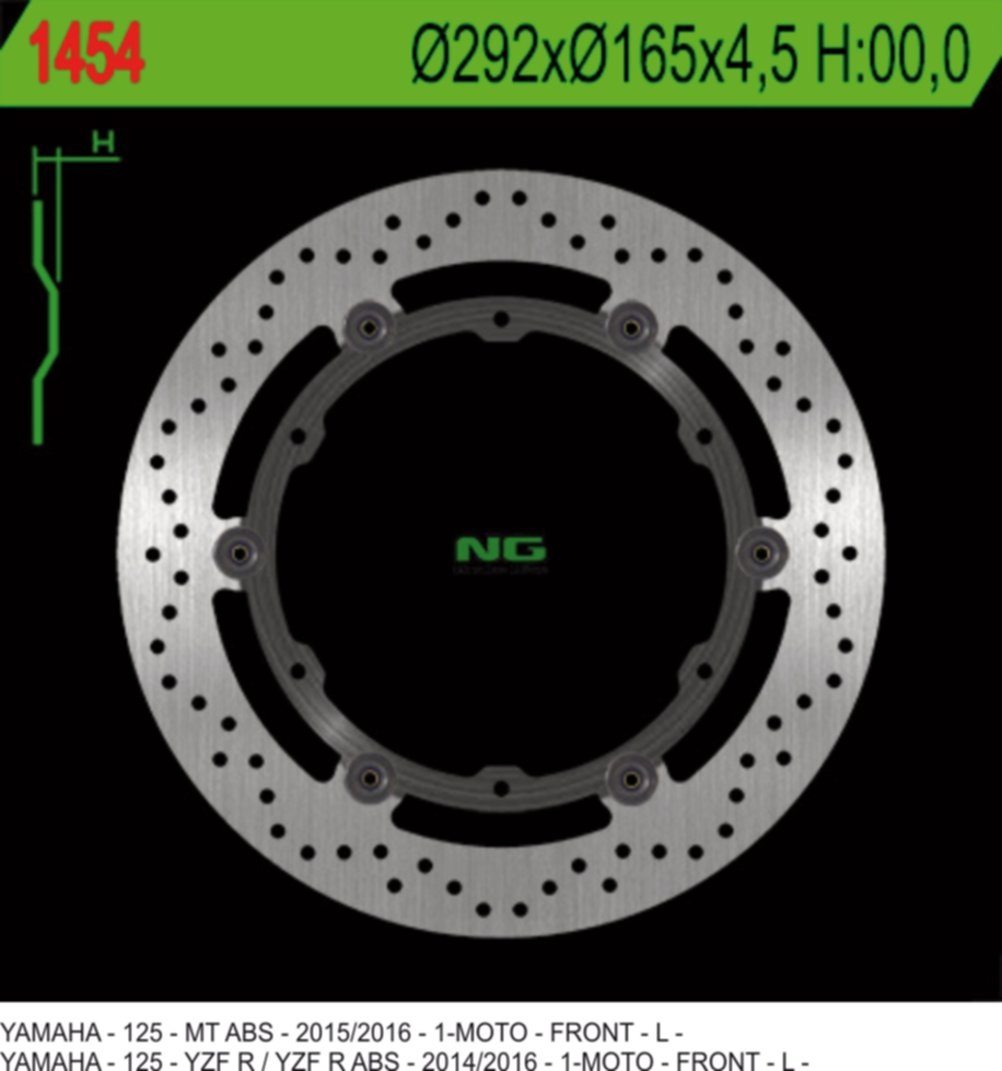 Brake disc NG brakes NG1454