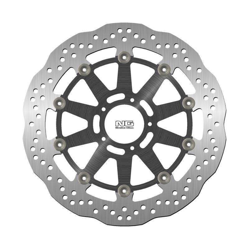 NG přední brzdový kotouč KTM SUPER DUKE 1290GT 14-22, SUPER DUKE 1290R/RR 21-22 (320X64X5mm) (5X8,25mm) WAVE plovoucí (prostředek hliníkový)