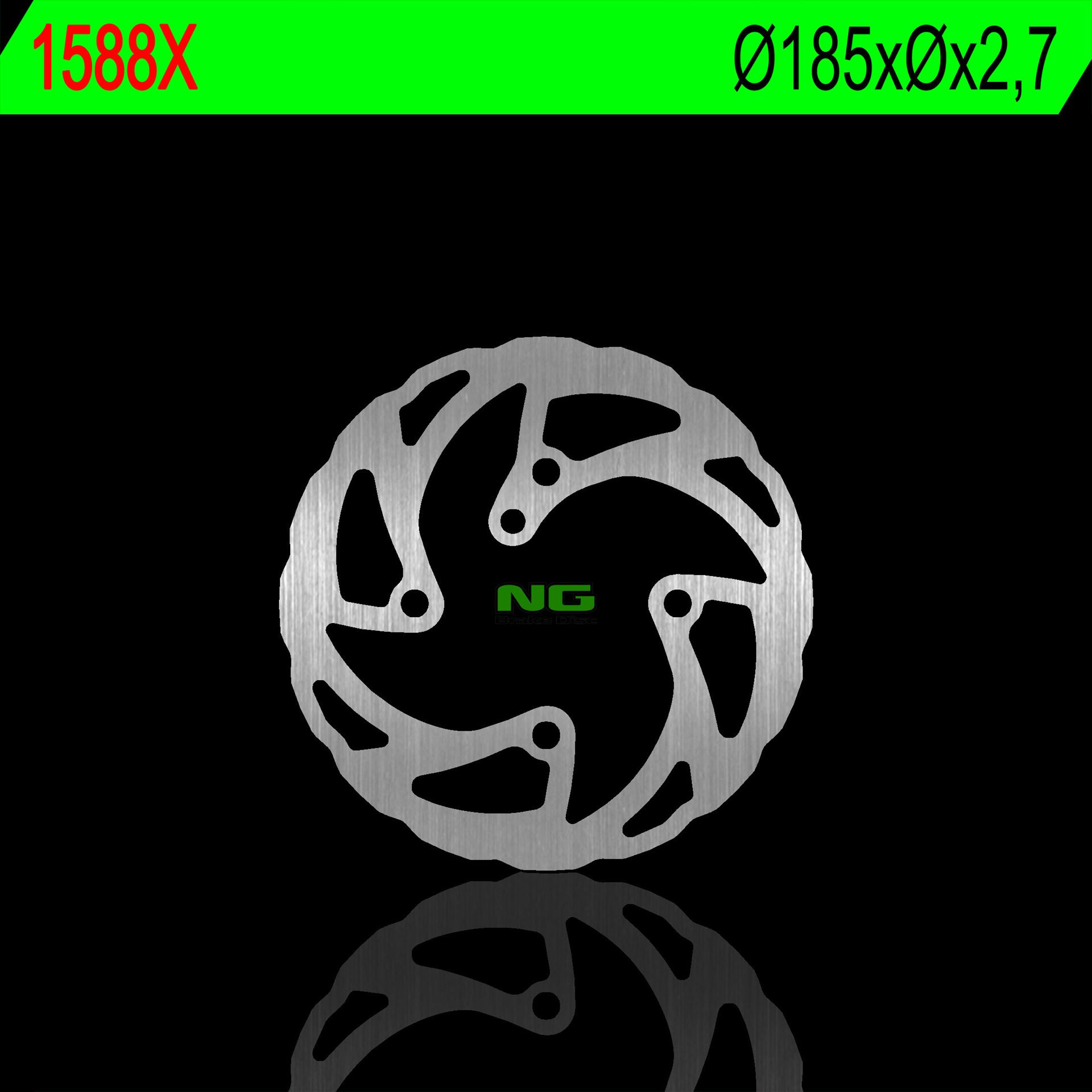 NG přední brzdový kotouč BETA EVO 125/200/250 09-18, REV3 125/200/250/270 03-08, REV 4 250/300 07-16 (185X2,7mm) (4X10,5mm) WAVE