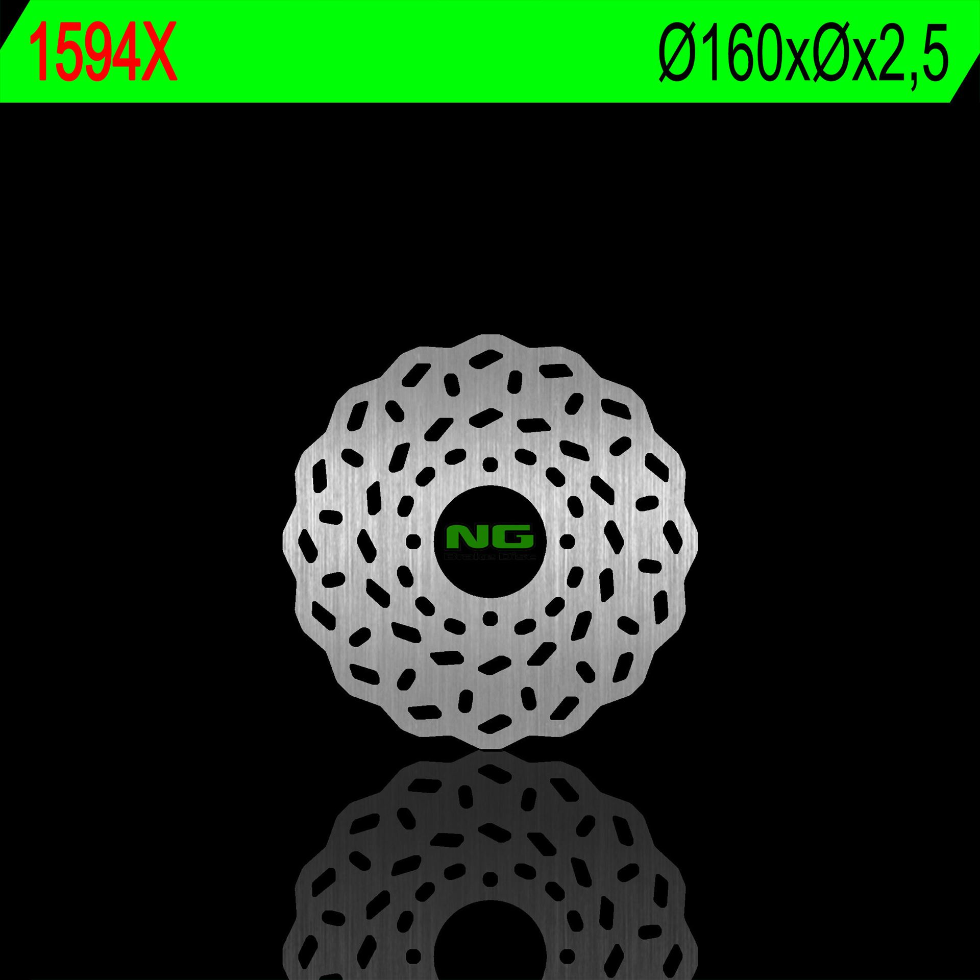 NG brzdový kotouč zadní BETA EVO 125/200/250/300 09-18 (160X2,5mm) (4X6,0mm) WAVE