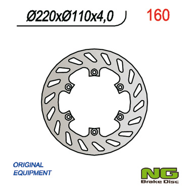 Brake disc NG brakes NG160