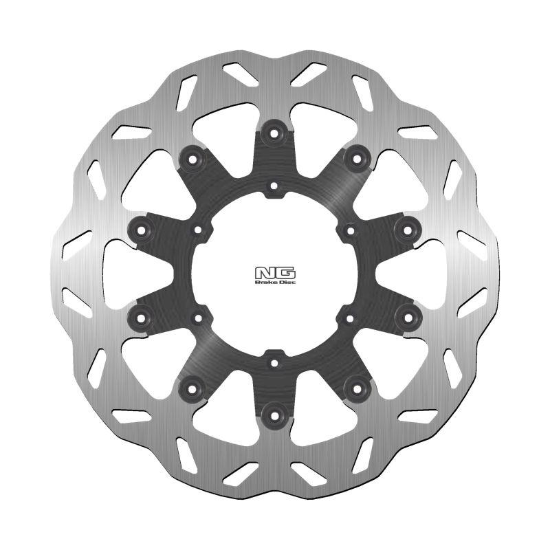 NG přední brzdový kotouč ccm ES MOTO 600 99-03, FT 230/710 07-09, R 450 07-08, R30 650 02-06, GAS GAS 125/250 01-07, RIEJU MR 250/300 20-22 (318X108X5mm) (6X6,25mm) WAVE (plovoucí)