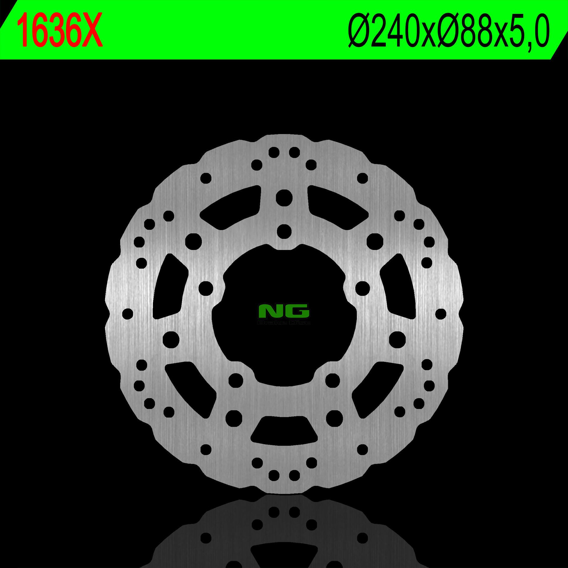 Brake disc rearNG NG1636X