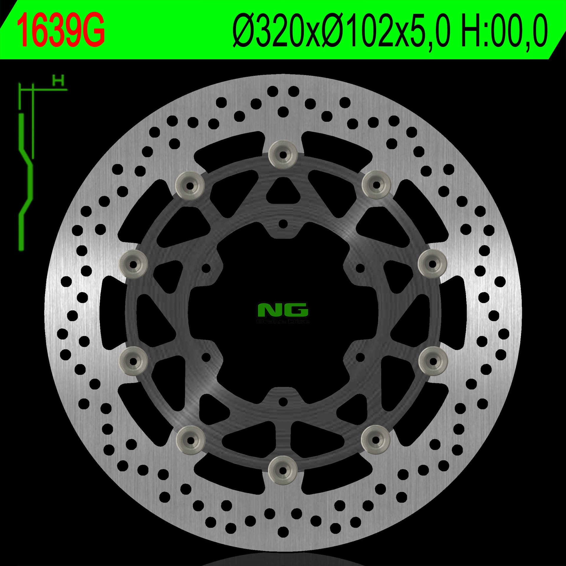 Brake disc NG brakes NG1639G