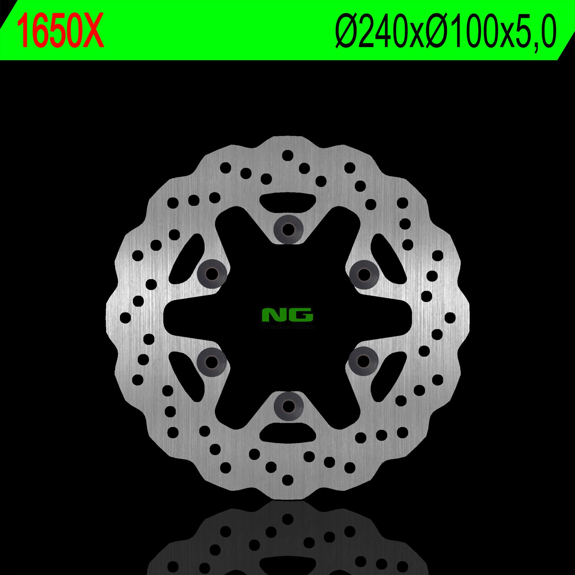 Brake disc rearNG NG1650X