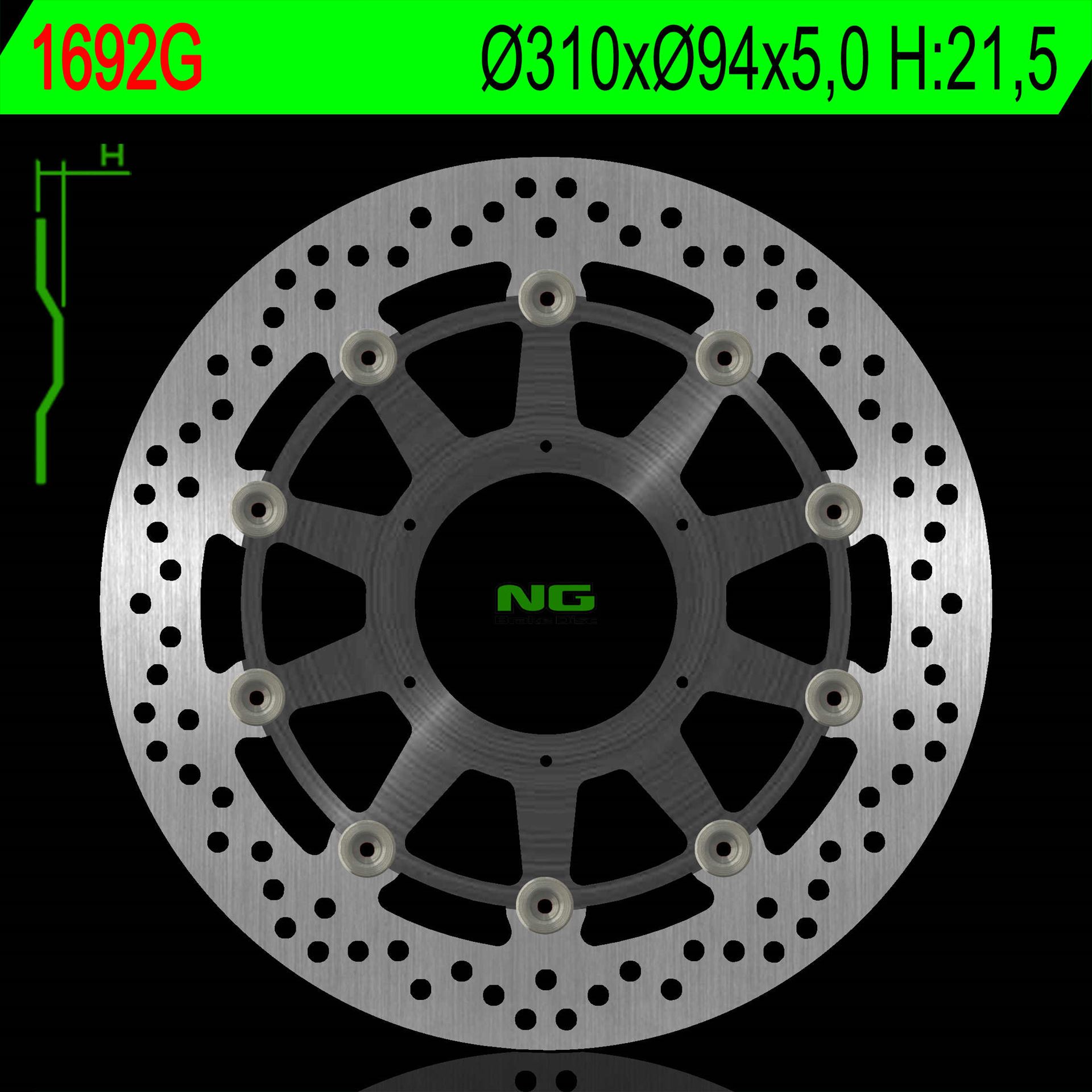 Brake disc NG brakes NG1692G