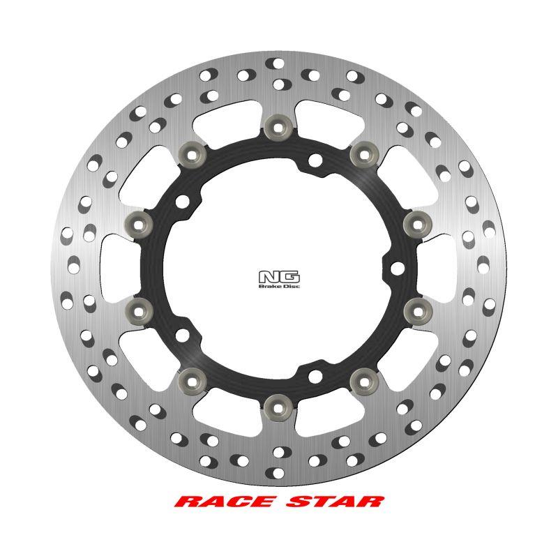 NG přední brzdový kotouč RACE STAR PREMIUM KAWASAKI NINJA 400 / s 400 18-22, ZX-25R 21-22 (310X141,75X5mm) (5X10,25mm) (prostředek hliníkový, vylepšený chlazení)