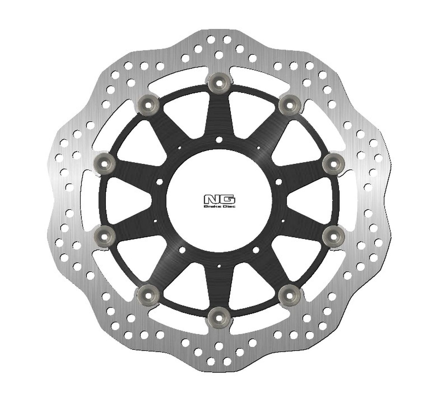 NG přední brzdový kotouč HONDA VFR800F/VFR800X 19-20 (verze bez ABS) (310X94X4,5mm) (5X6,5mm) WAVE plovoucí (prostředek hliníkový) - TOWAR