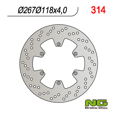 Brake disc NG brakes NG314