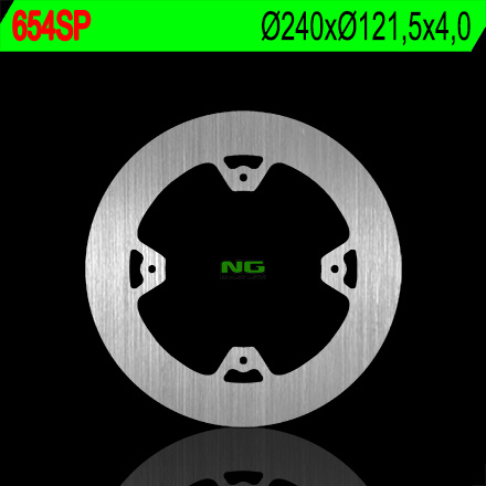 NG brzdový kotouč zadní HONDA CR 125/250 02-07, CRF 250/450R 04-21 (240X121,5X4) (plný)