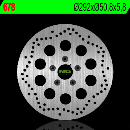 NG brzdový kotouč zadní HARLEY DAVIDSON 883 84-98, 1340 84-98 (292X50,8X5,8) (5X8,5mm)