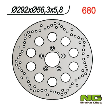 Brake disc NG brakes NG680